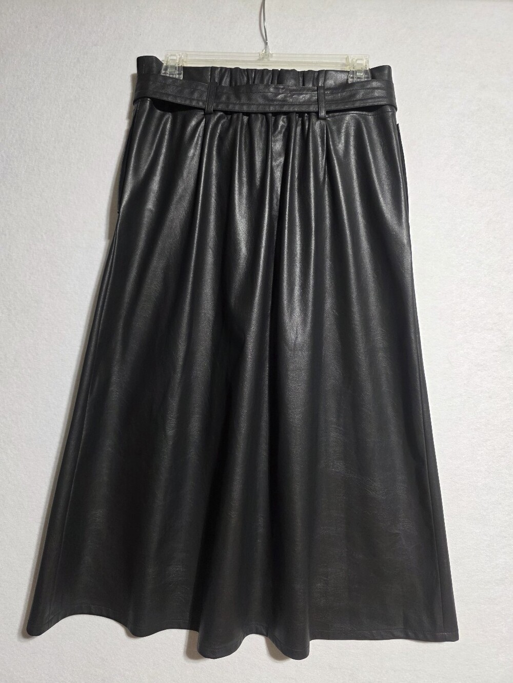BROCHU WALKER VEGAN LEATHER TEAGAN MIDI SKIRT SZ M - Picture 10 of 13